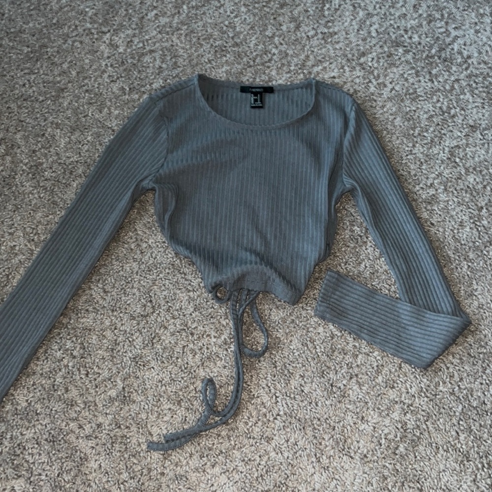 Gray Backless Top